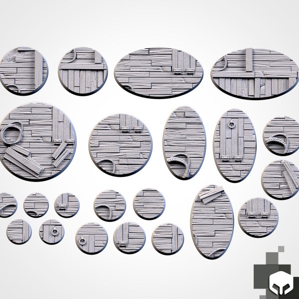 Holzboden Wargaming Base - 25mm 32mm 40mm und mehr - Txarli Factory