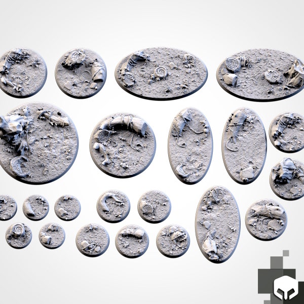 Forest Plant Wargaming Base - 25mm 32mm 40mm and more - Txarli Factory