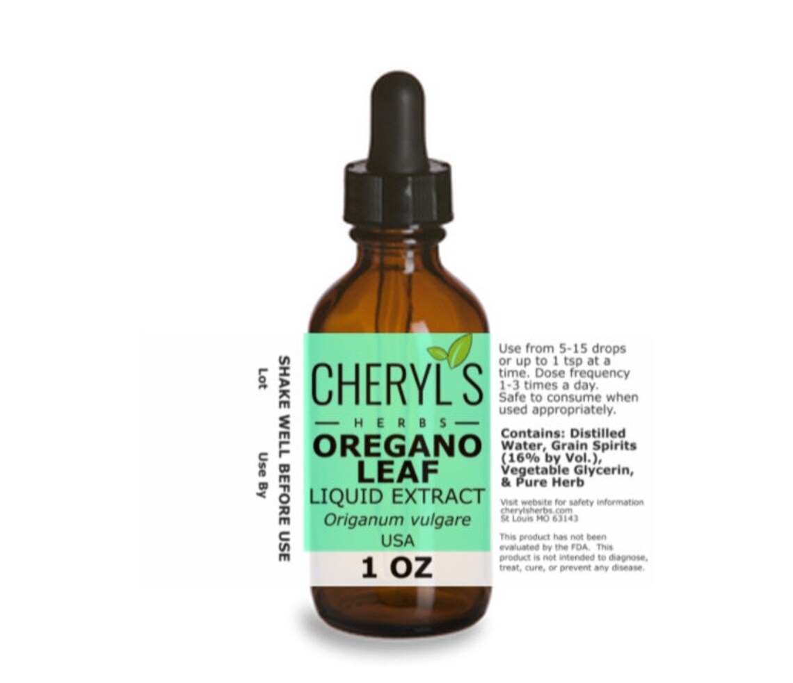 Oregano Leaf Liquid Extract Etsy