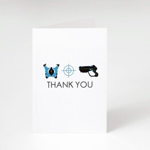 Laser Tag Card Template, Laser Tag Birthday Party Thank You Card, Printable, Instant Download
