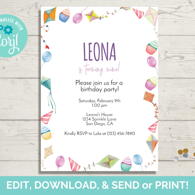 Printable Kite - Etsy