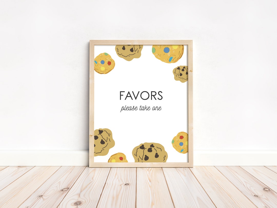 Cookie Sign Template, Editable Birthday Party Decor (digital Download ...