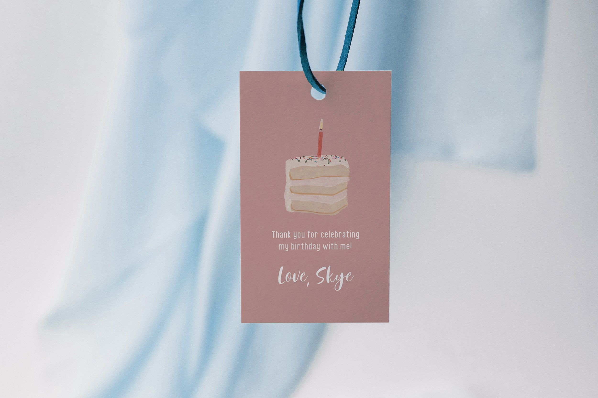 Editable Cake Favor Tag Template, Birthday Party (digital Download) - Etsy