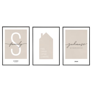 Living room pictures personalized for family posters - poster set bedroom, decoration, family picture, picture frame, home decoration