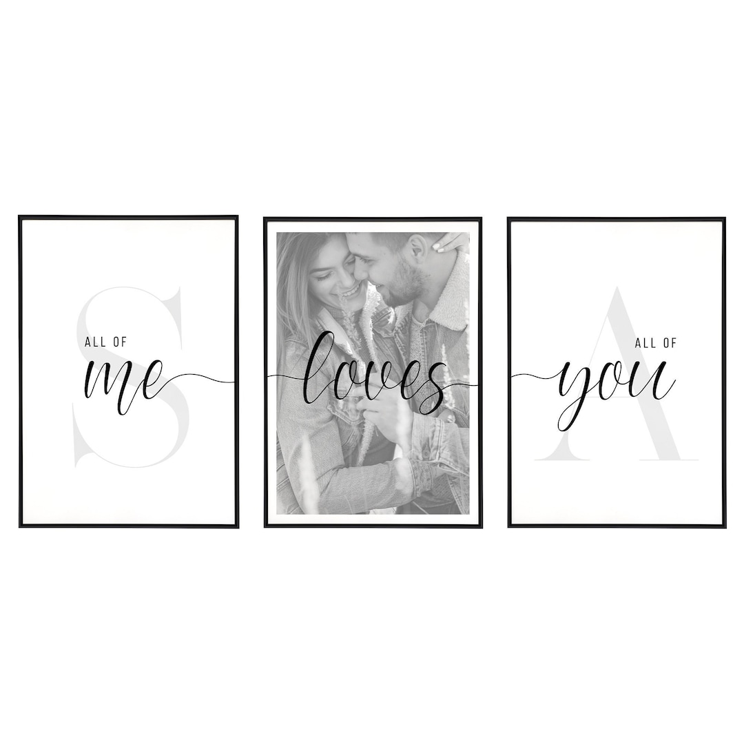 Personalized Bedroom Poster Set With Your Own Photo Bedroom Pictures