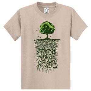 Conheça suas raízes | Camiseta gráfica |Camisas masculinas | Camisas grandes e altas | Camiseta gráfica grande e alta masculina
