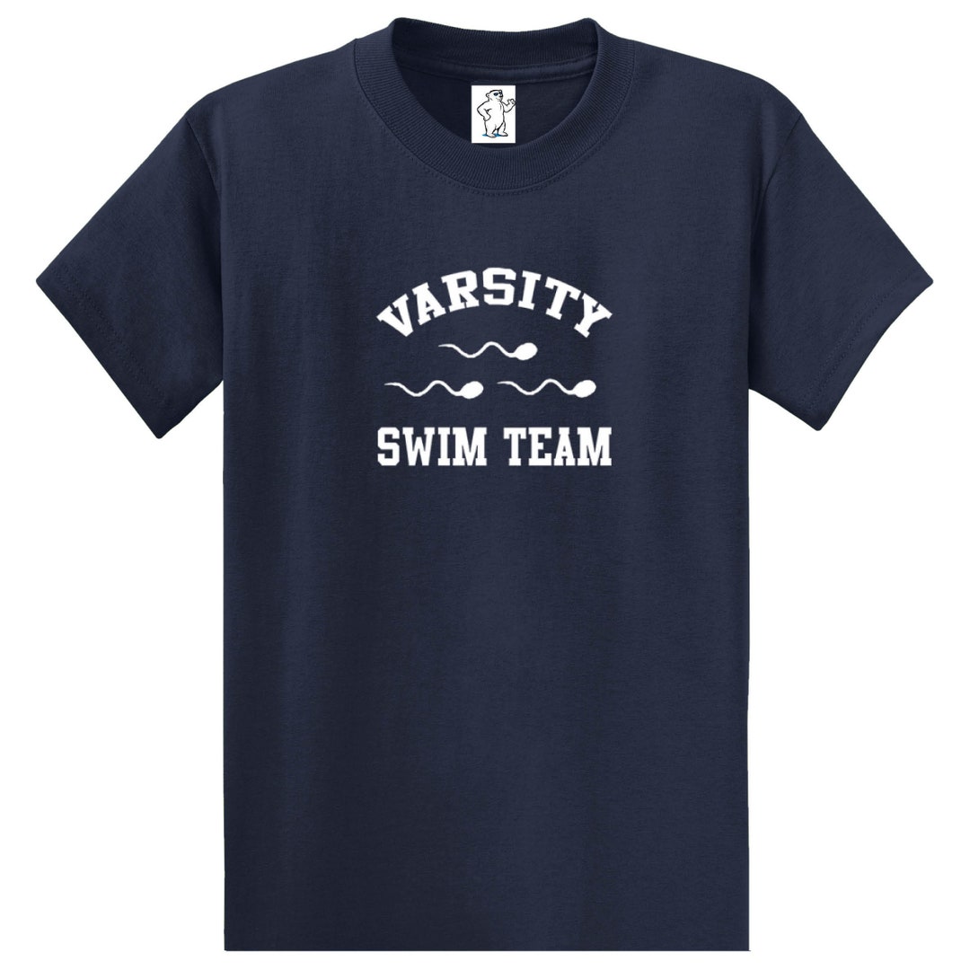 Varsity Swim Team Funny Shirts men's Shirts Big and Tall Shirts Men's