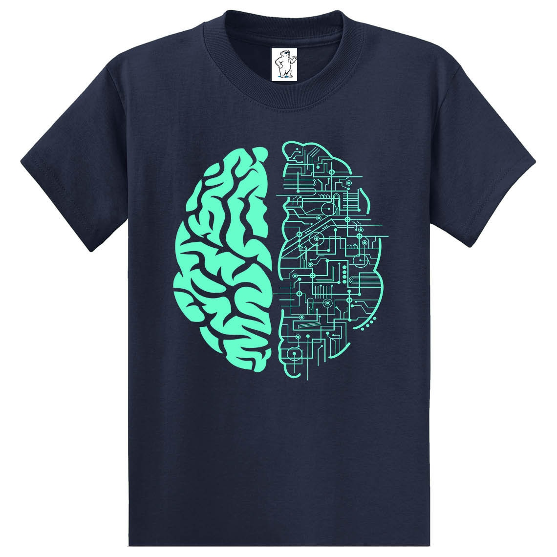 Electric Brain Graphic Tee men's Shirts 