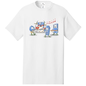 Y2K-band | Grappige shirts | Herenshirts | Grote en lange shirts | Big and Tall grafisch T-shirt heren