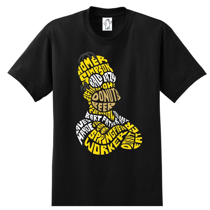Big and Tall Shirts Men/'s Big and Tall Graphic T-Shirt Men/'s Shirts Calligram Shirts Homer Words