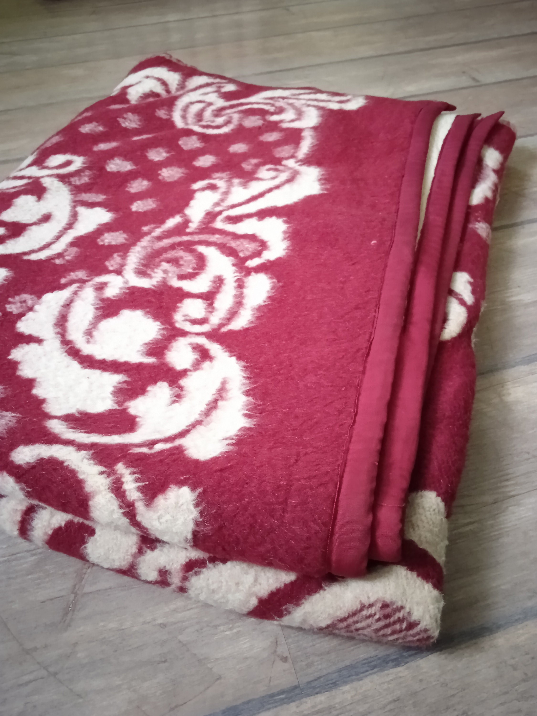 Amazing Wool blanket vintage woolen blanket heavy wool Etsy