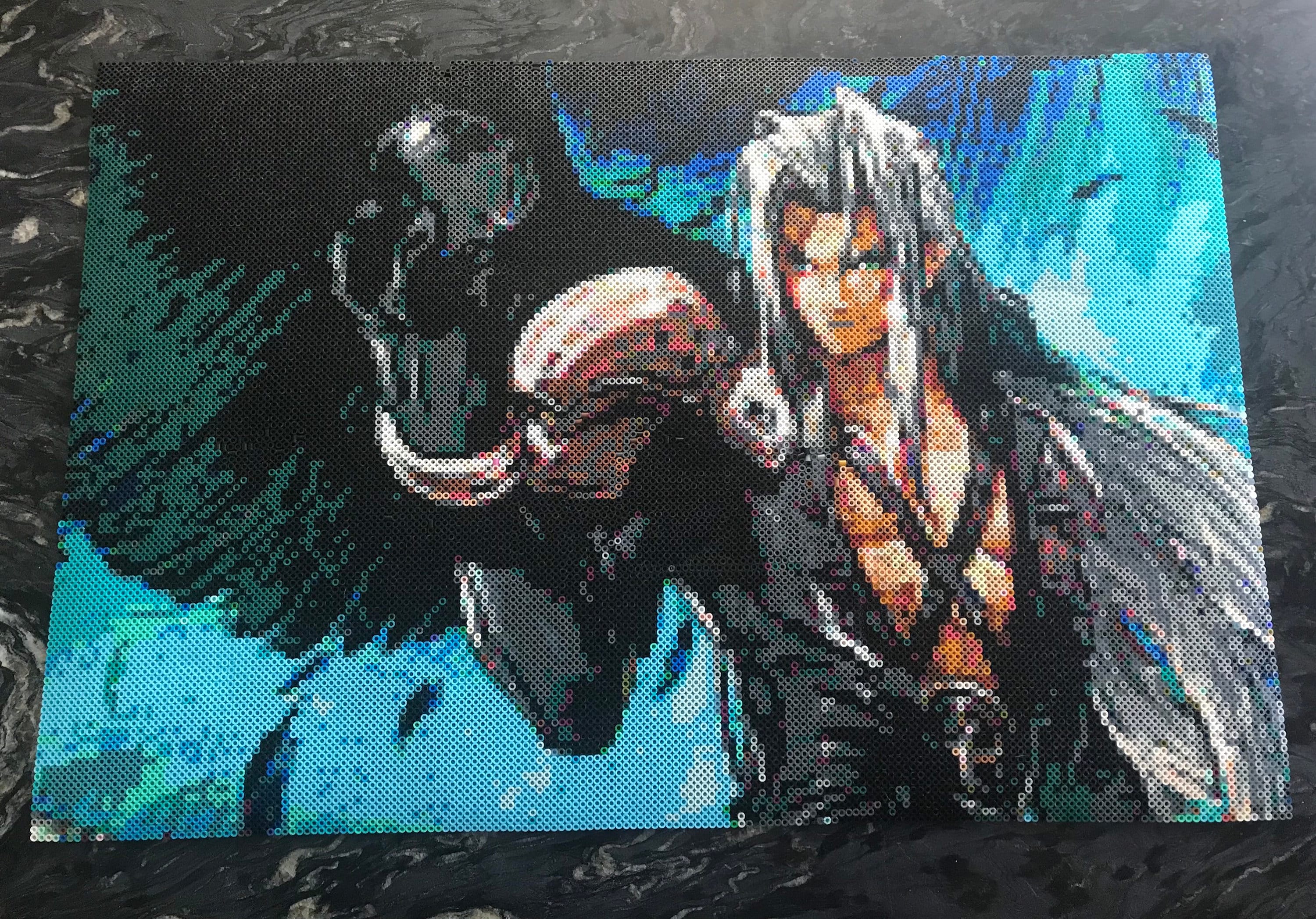 Final Fantasy 7 Sephiroth One Winged Angel Perler Art - Etsy