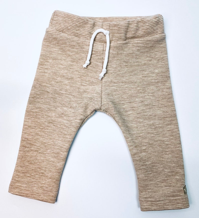 Baby Kids Leggings, Beige, Rippleggings, Basic Leggings, Best Kid Ever., Sweatleggings, Kinderbroekjes, Babybroekjes, Meisjes, Jongens, Unisex. afbeelding 2