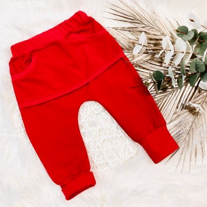 Baby pants, Basic Baggypants, Baggy, Sweatpants, Cuff pants, Children&#39;s pants, Crawling pants, Baggy with bag, Joggers Pants, Christmas