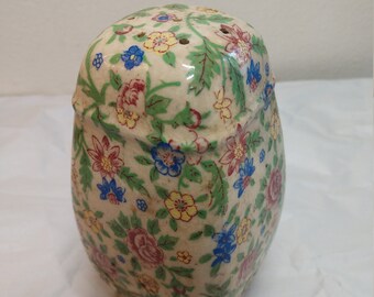 Large Porcelain Sugar Pourer//Dispenser with Japanese Doll Design Brand New