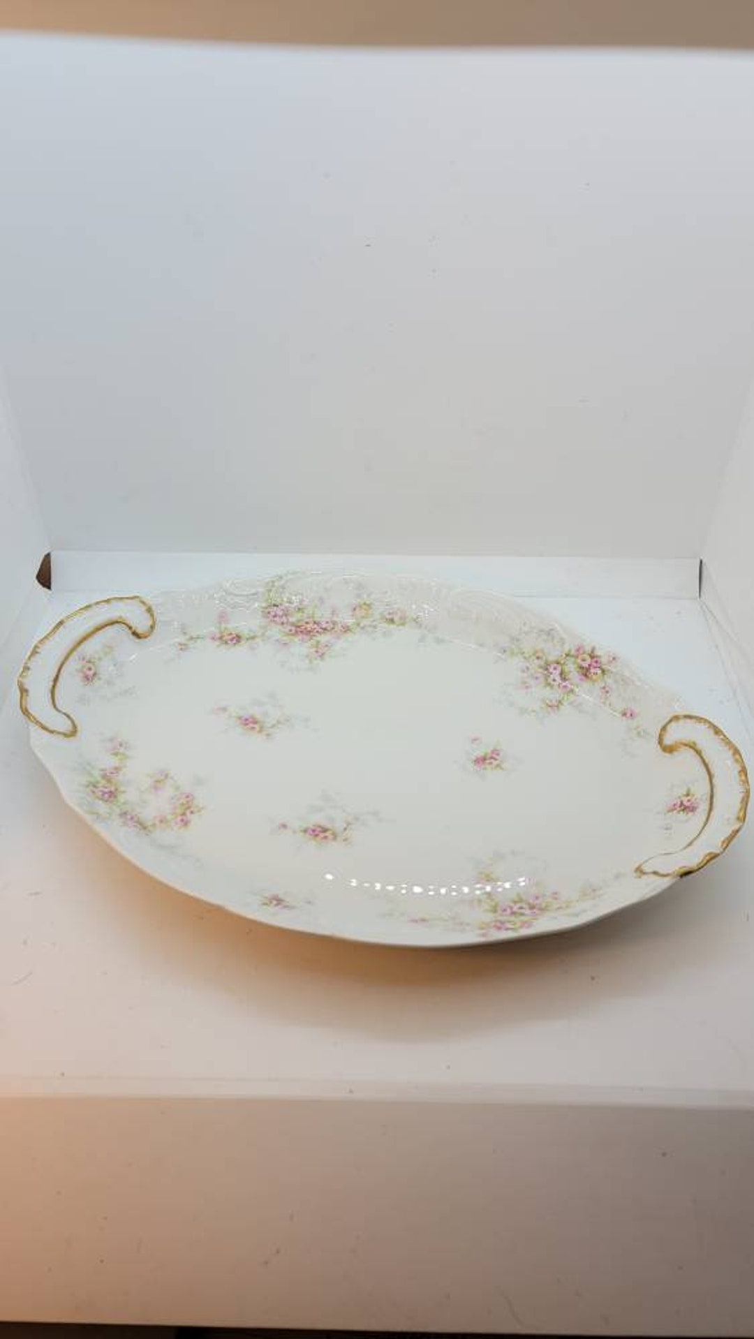 Theodore Haviland Limoges France Schleiger 150 Harrison Rose Oval