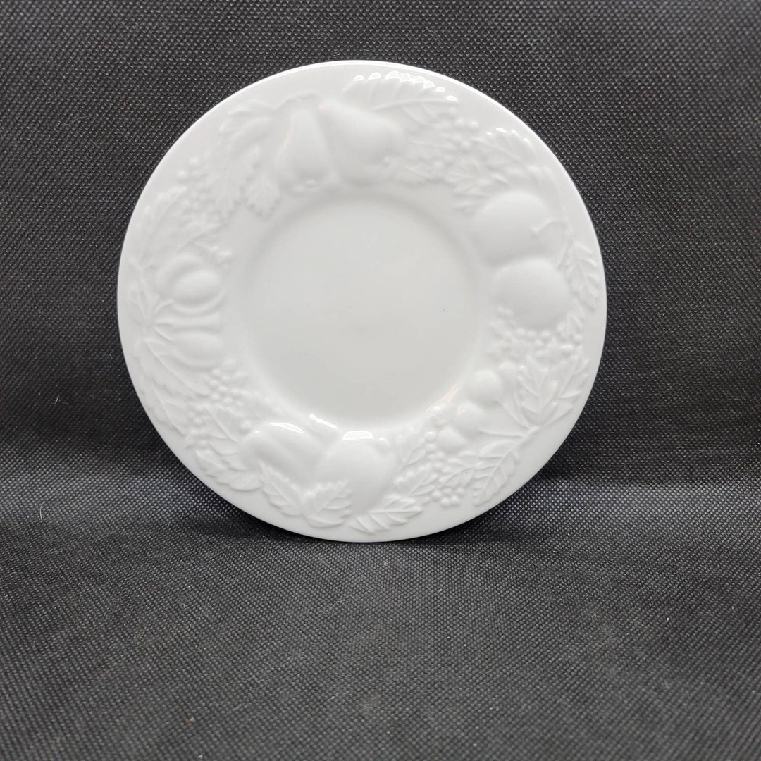 Set of 4 Fruit De Blanc Tabletops Unlimited White Dessert Etsy