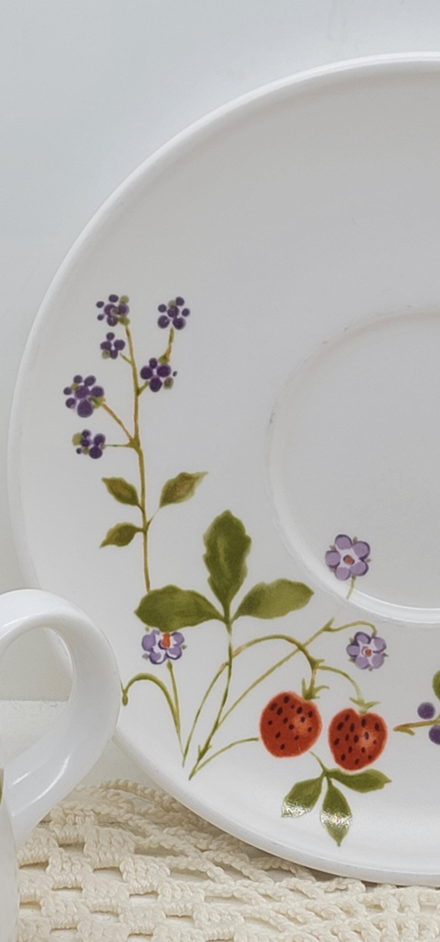 shukaページ Set of Seven Noritake Japan Progression Berries 'N Such 9070