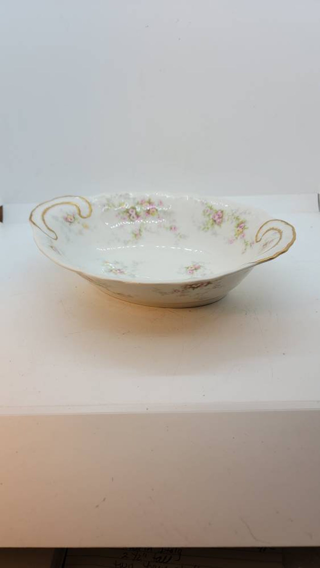 Theodore Haviland Limoges France Schleiger 150 Harrison Rose Oval