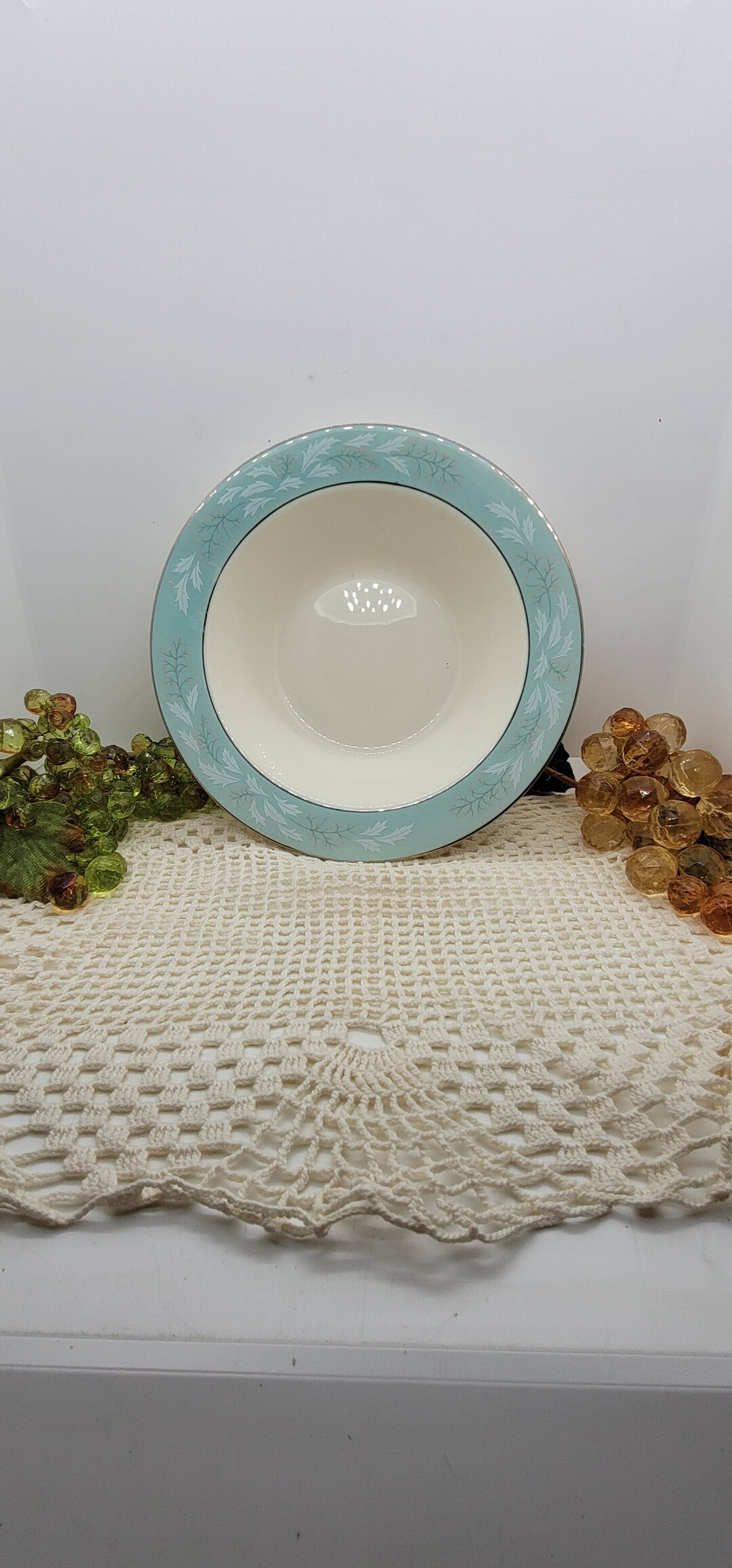 Homer Laughlin Cavalier Eggshell Romance Pattern Vegetable Serving Bowl ...