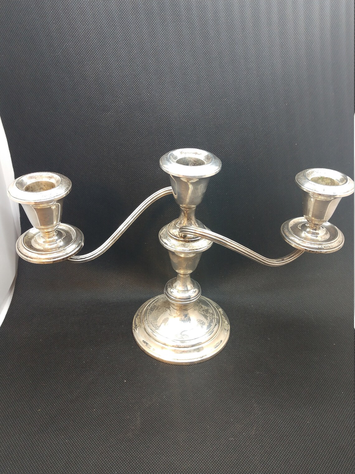 Gorham Sterling 808/1 Silver three candle candelabra Twisted Etsy