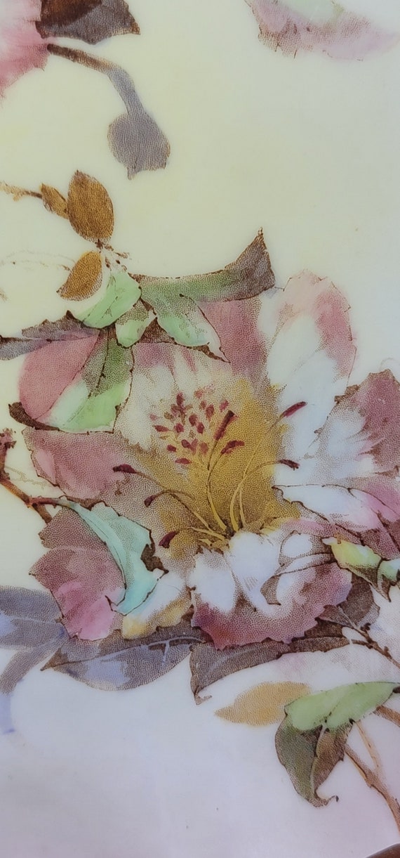 Antique Doulton Burslem Hand Painted Floral Plate, Pattern