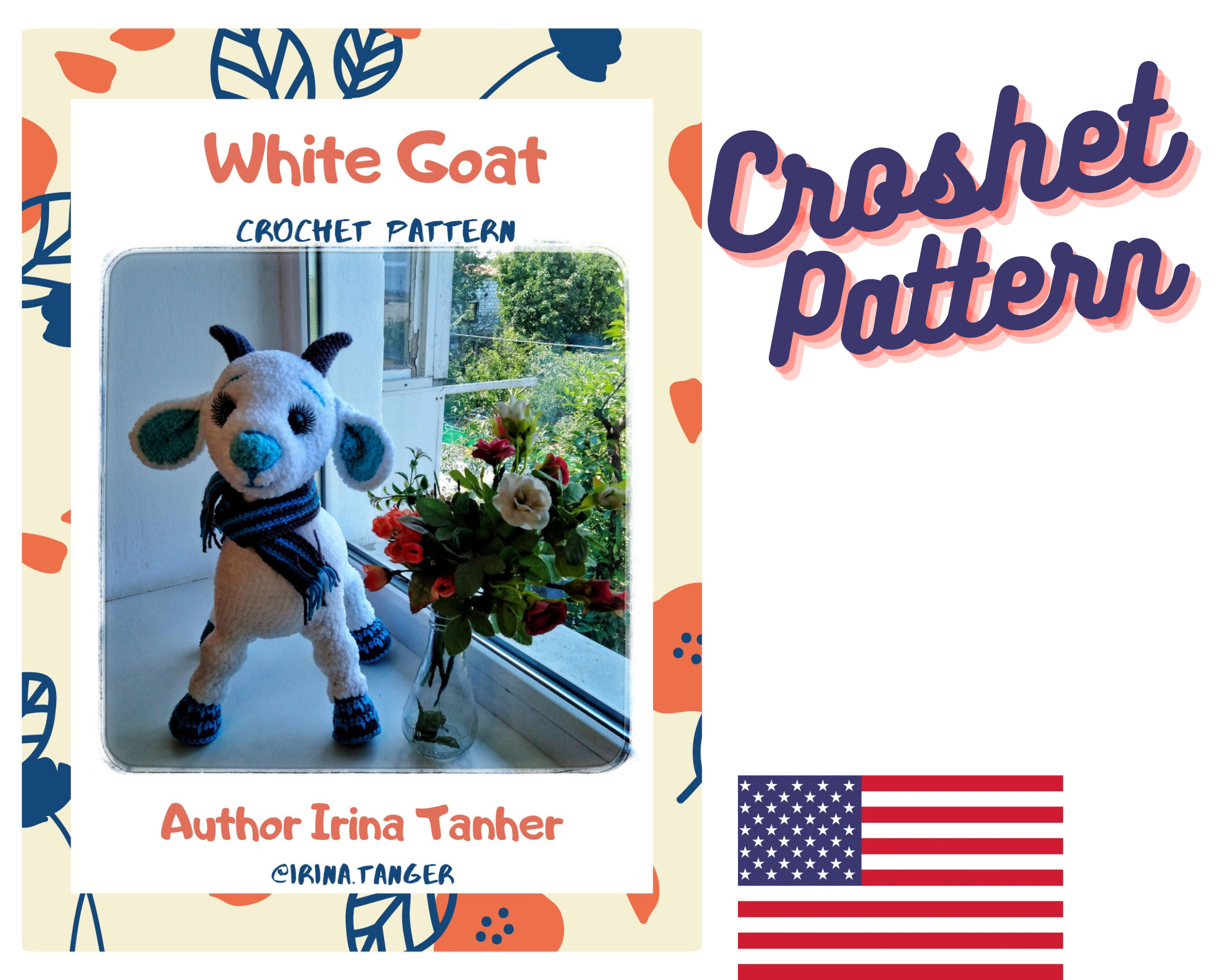 White Goat Crochet Pattern