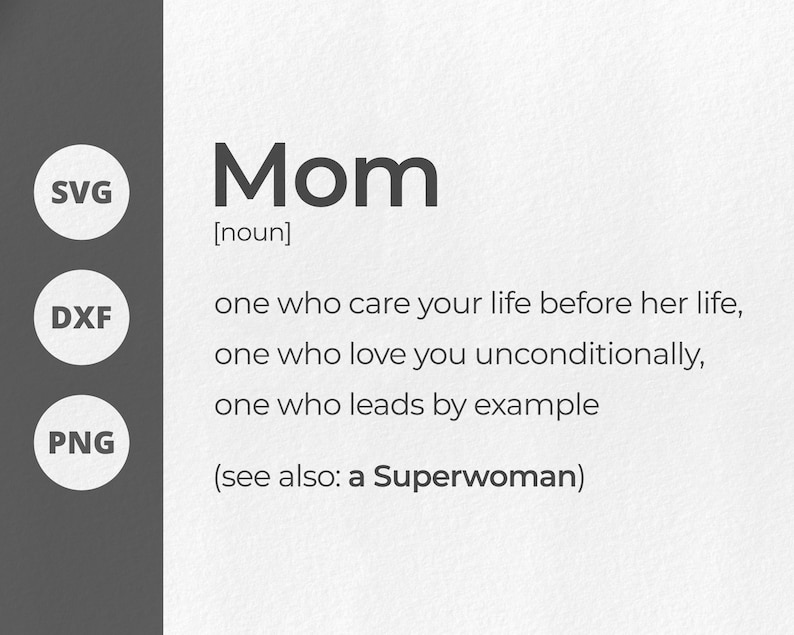 Download Mom Definition svg Mom svg Mother svg Mother's Day | Etsy