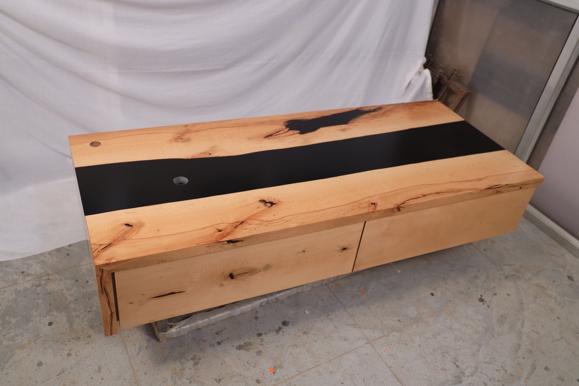 Epoxy Vanity Top, Resin Vanity Top, Black Resin Bathroom Vanity Top