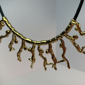 Incredible 10 muses Charles Jourdan sculpture necklace