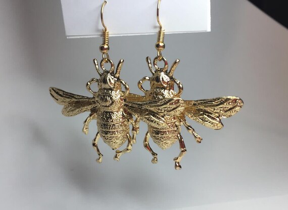 Vintage cheap bee earrings