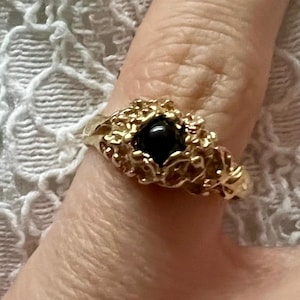 Superbe bague sculpture onyx Charles Jourdan taille 54