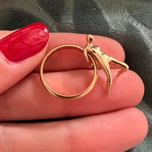Incredible Charles Jourdan moving character ring size 52