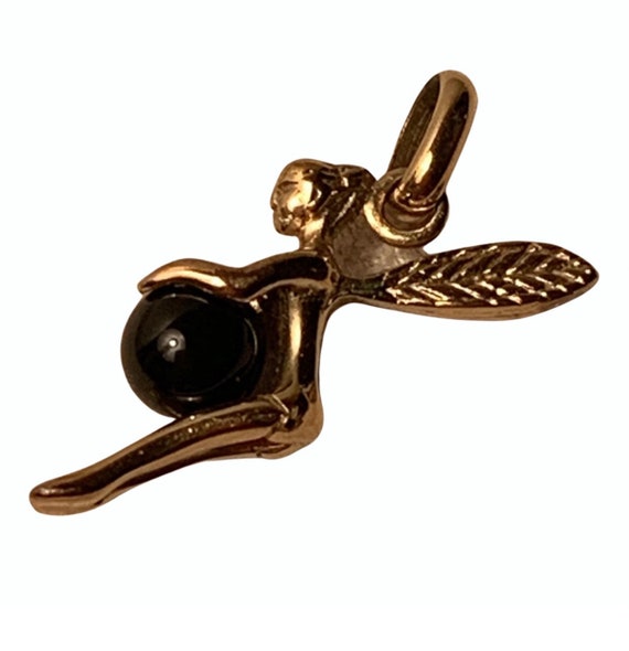 Charles Jourdan bell fairy pendant.
