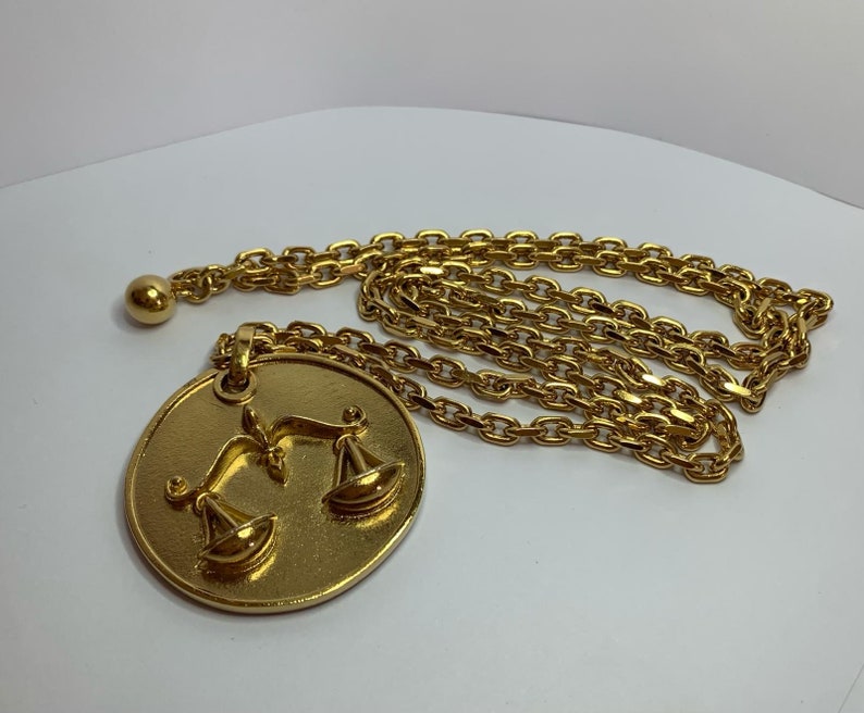 Very Original Gold Medallion Long Necklace - Etsy