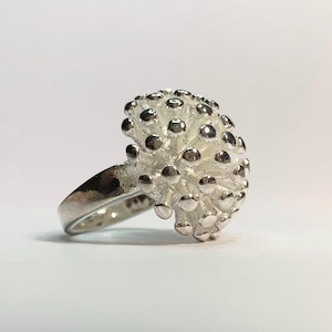 Precioso anillo burbuja en plata 925, talla 55