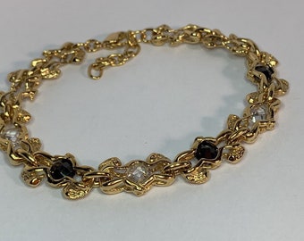 Rare - superb Charles Jourdan muse and crystal bracelet