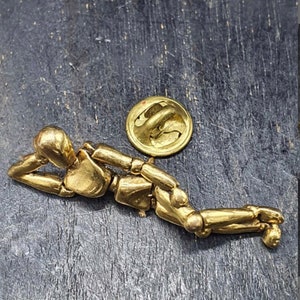 Original golden character pin image 2