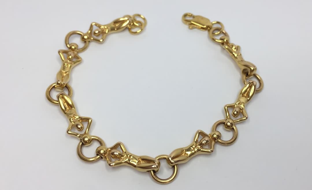 Bracelet Charles Jourdan Plaqué Or - Style Doré élégant Et Intemporel