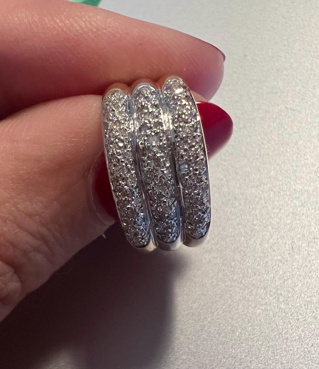 Magnificent 3 ring Ring in 18 carat Gold Etsy