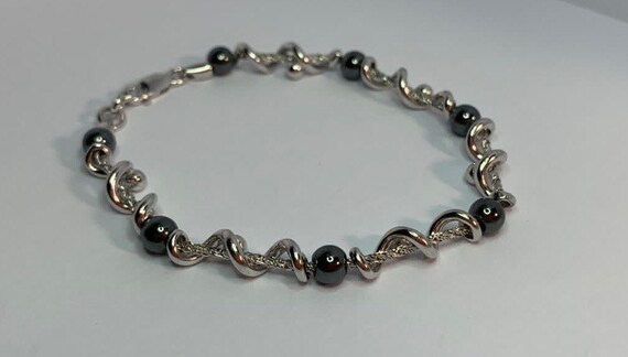 Superbe bracelet Jourdan en argent 925 spirale av… - image 3