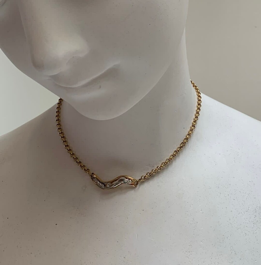 Collier Charles Jourdan - Pendentif Plaqué Or - Occasion - Style Designer