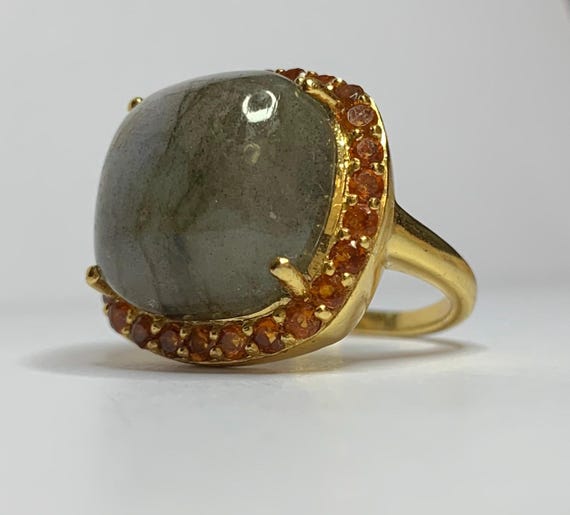 Bague En Vermeil (argent Plaqué Or) Taille 54 - Ornée De Zircon - Neuf Sans Emballage