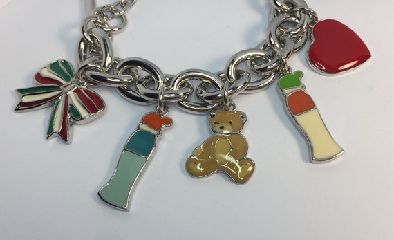 Vintage Moschino Charm Bracelet - Etsy