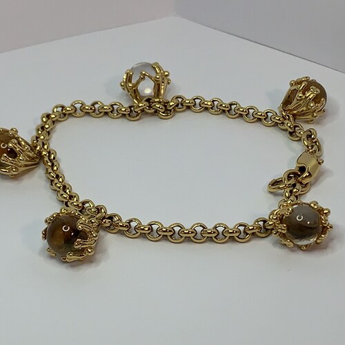 Charm bracelet crystal balls Charles shops Jourdan