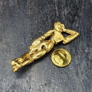 Original golden character pin image 3