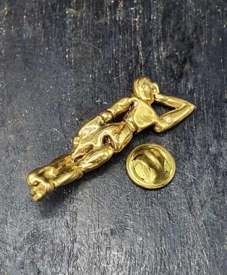 Original golden character pin image 3