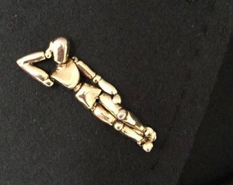 Original golden character pin