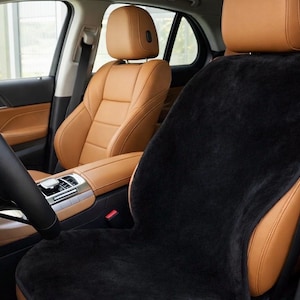 Sheepskin Car Seat Cover: Natural Wool Universal Fit