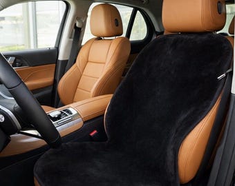 Sheepskin Car Seat Cover: Natural Wool Universal Fit